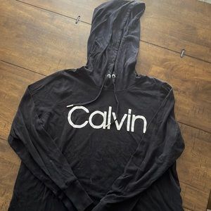 Calvin Klein Performance light weight black hoodie